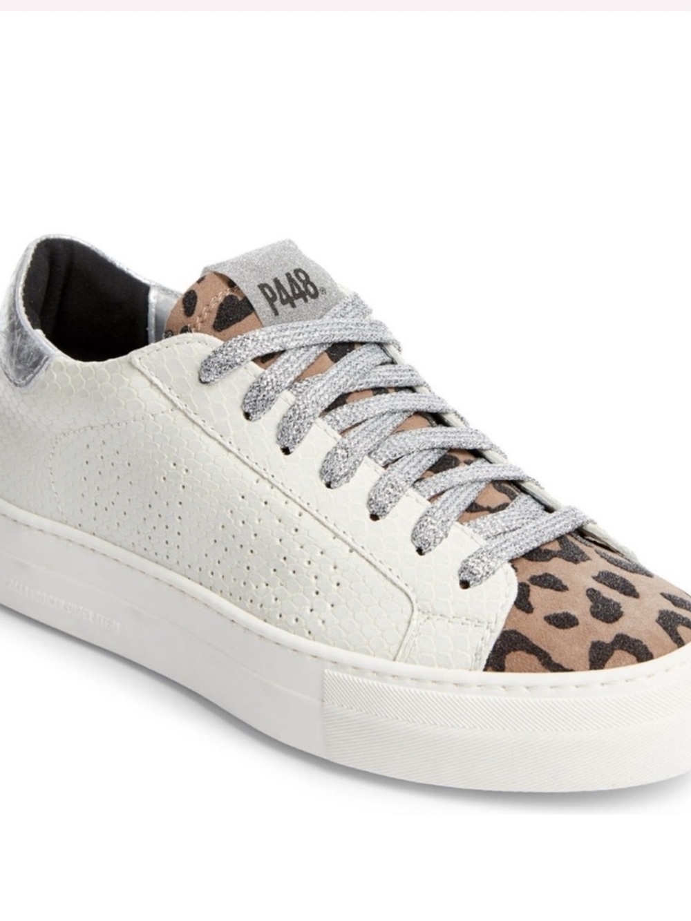 P448 Thea Platform Sneakers in Python Roccia Size 5